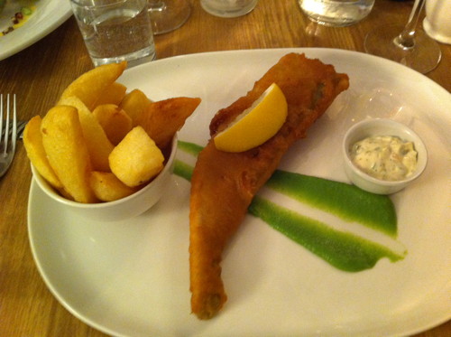 Number 9 restaurant, Wimborne - fish main course