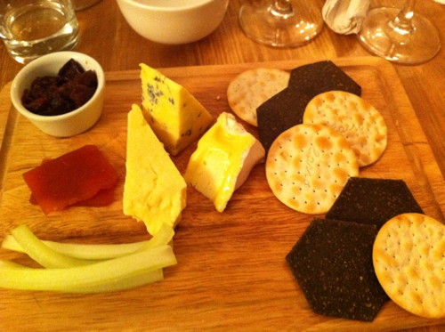 Number 9 restaurant, Wimborne - cheeseboard